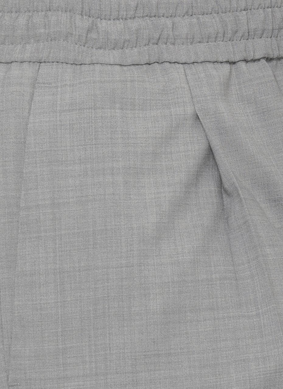 Briglia Grey Wimbledons Wool Straight-Leg Pants Grijs