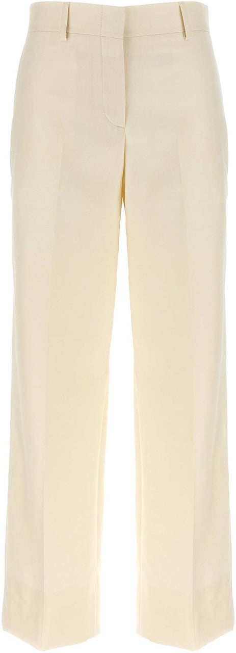 Brioni White Wool Dress Pants Wit