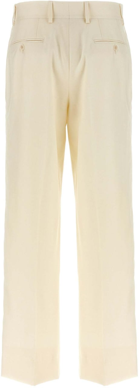 Brioni White Wool Dress Pants Wit