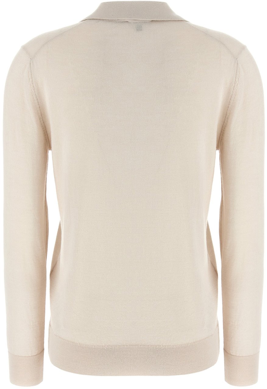 Brioni Beige Cashmere Polo Shirt Beige