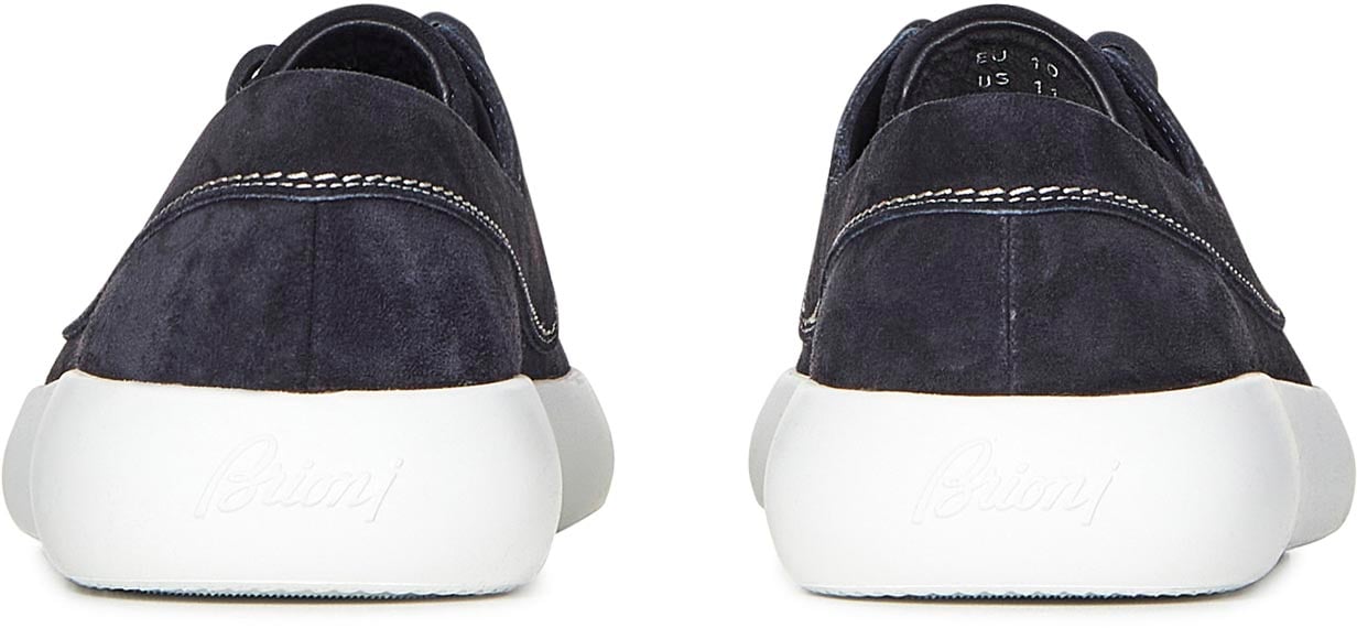 Brioni Flat Shoes Blue Blauw