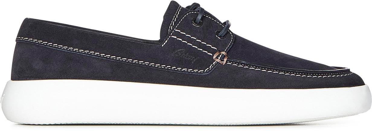 Brioni Flat Shoes Blue Blauw
