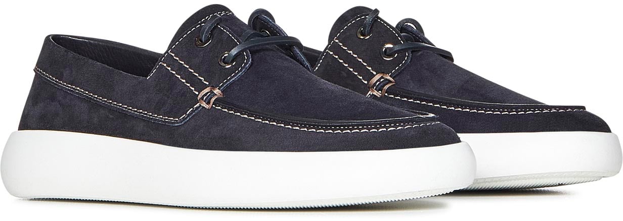Brioni Flat Shoes Blue Blauw