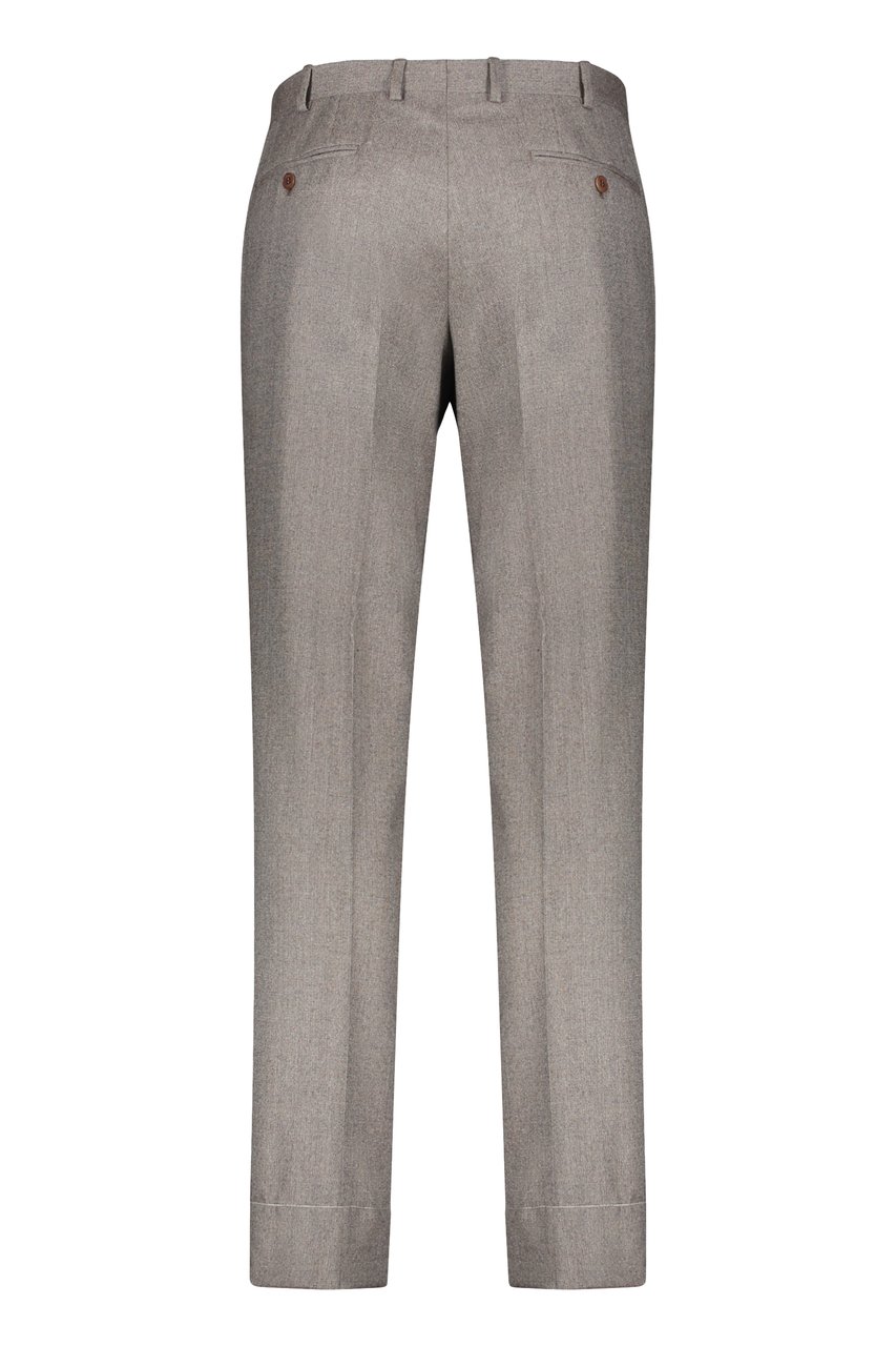 Brioni Wool tailored trousers Bruin