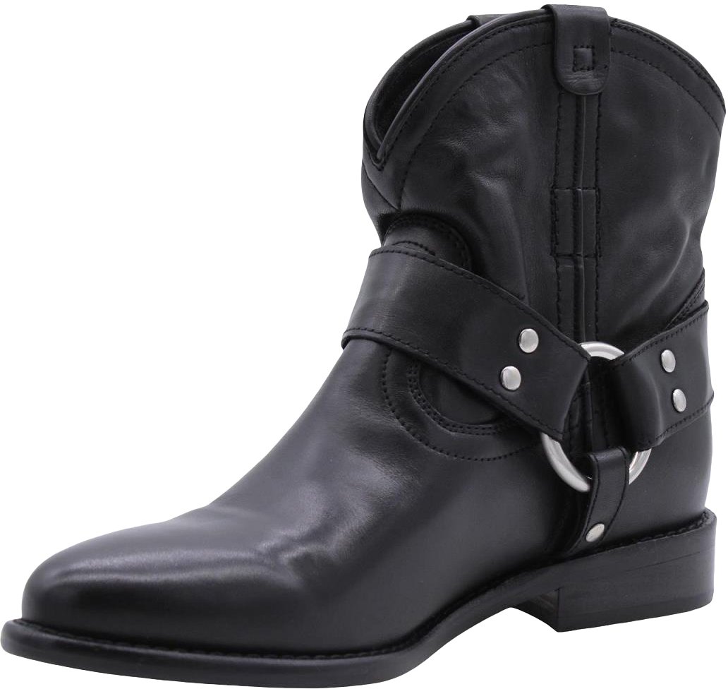 Bronx Enkellaars Black Zwart