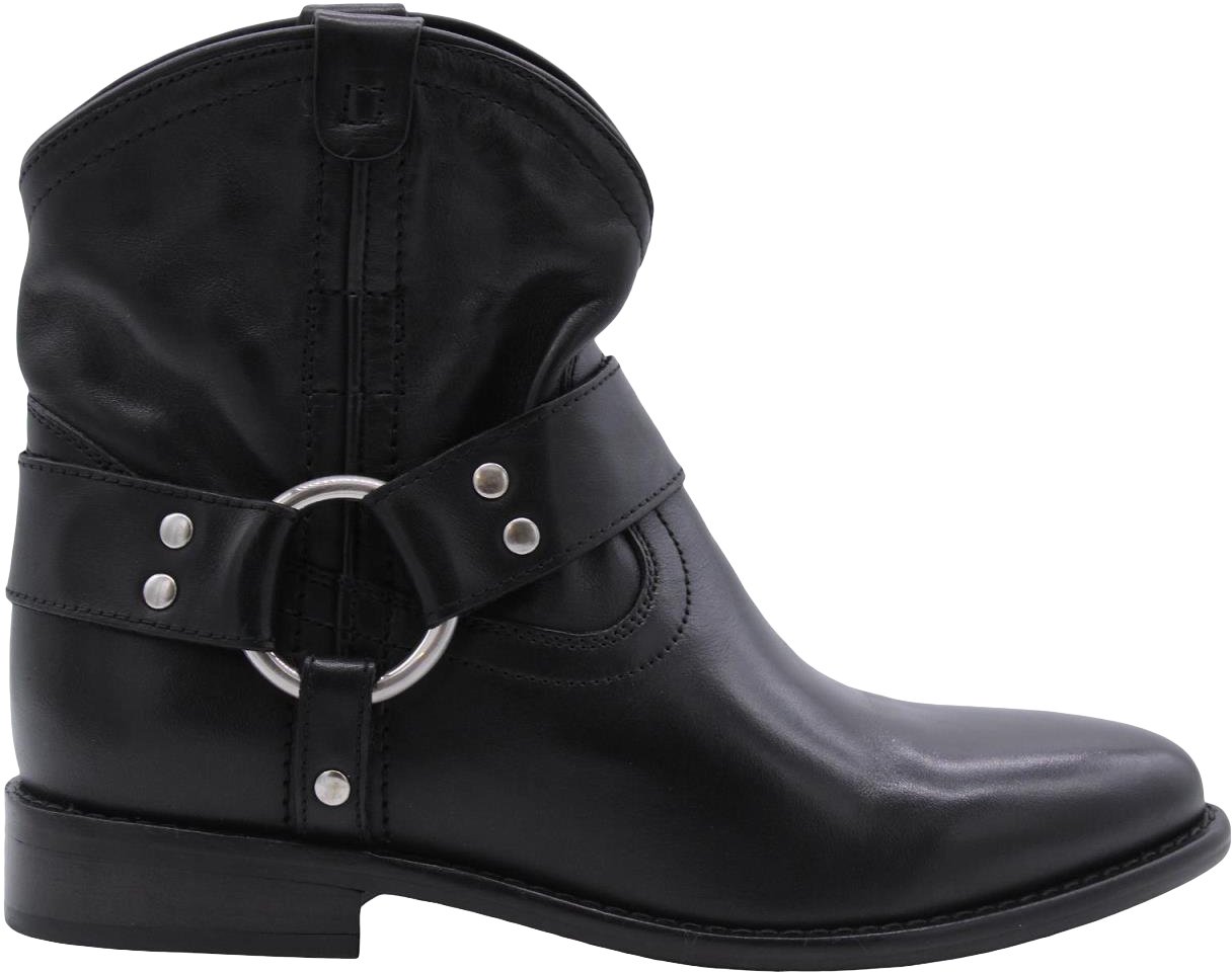 Bronx Enkellaars Black Zwart