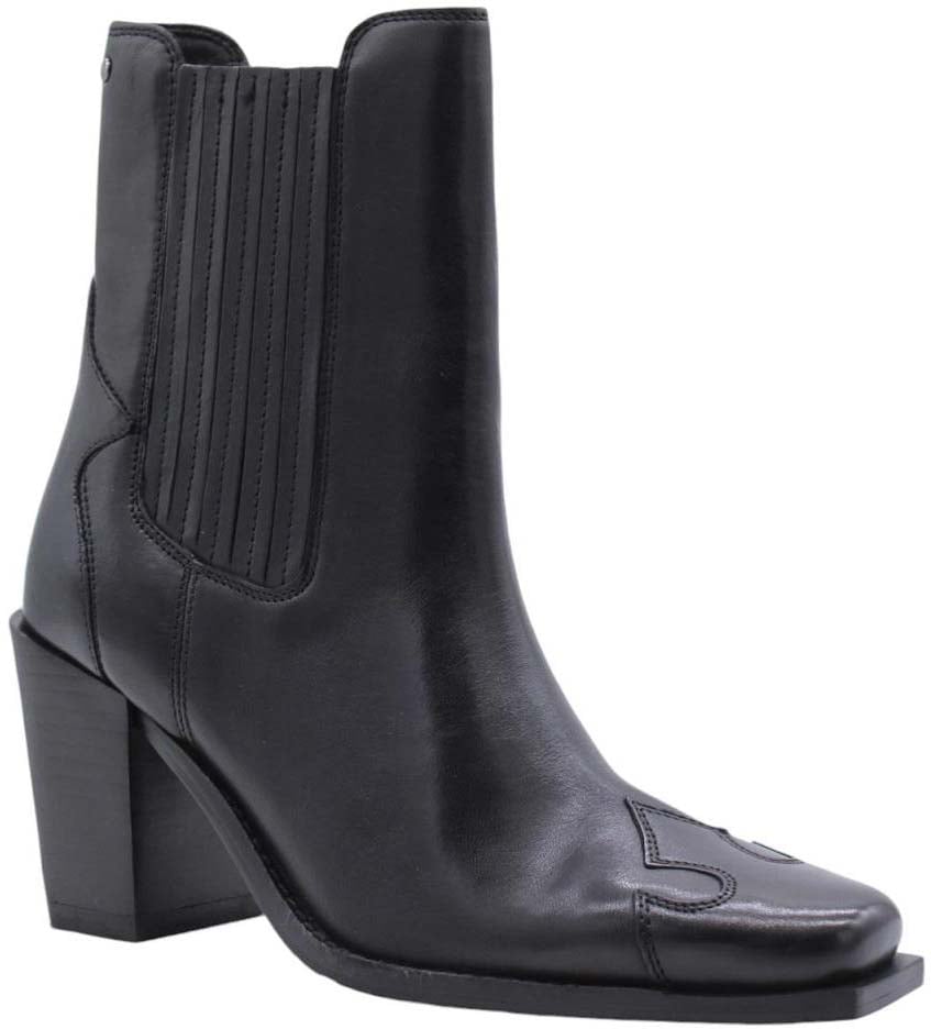 Bronx Enkellaars Black Zwart