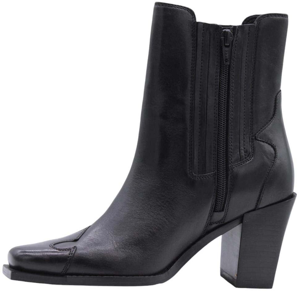 Bronx Enkellaars Black Zwart