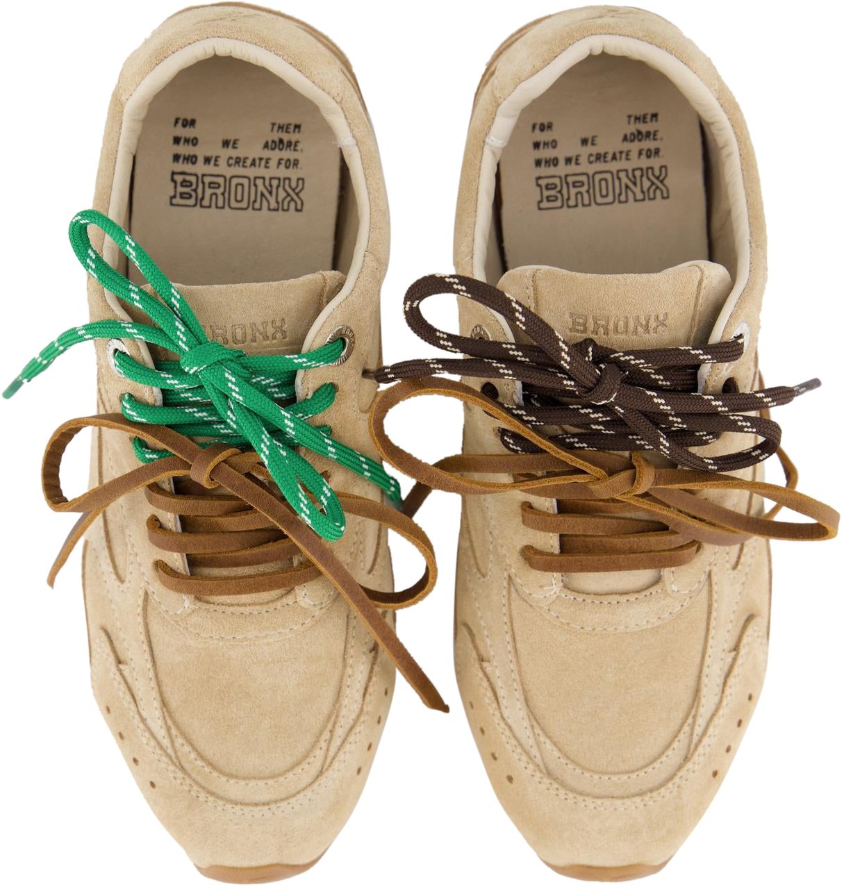 Bronx Dames Bronx MYR-AA Sneaker Beige Bruin