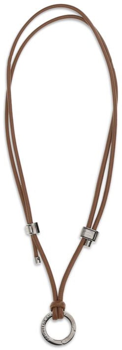 Brunello Cucinelli Brunello Cucinelli Brown Calf Leather Bos Taurus Glasses (Frames) Bruin