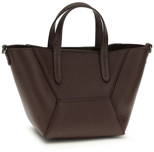 Brunello Cucinelli Brunello Cucinelli Bordeaux Calf Leather Bos Taurus Shoulder Bag Blauw