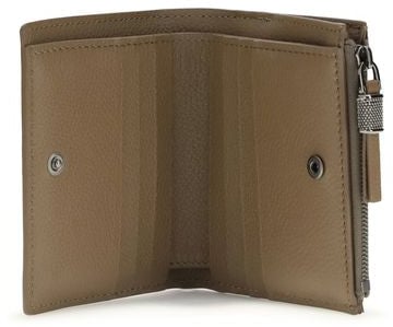 Brunello Cucinelli Brunello Cucinelli Beige Calf Leather Bos Taurus Wallet Beige