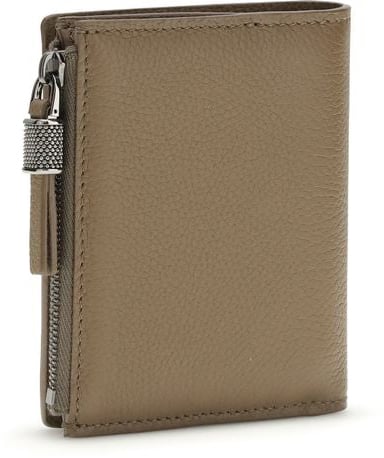 Brunello Cucinelli Brunello Cucinelli Beige Calf Leather Bos Taurus Wallet Beige