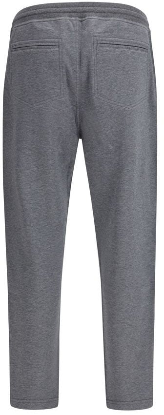 Brunello Cucinelli Gray Cotton Casual Pants Grijs