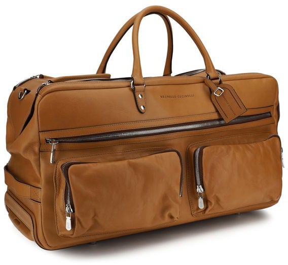 Brunello Cucinelli Brunello Cucinelli Brown Calf Leather Bos Taurus Luggage And Travel Bruin