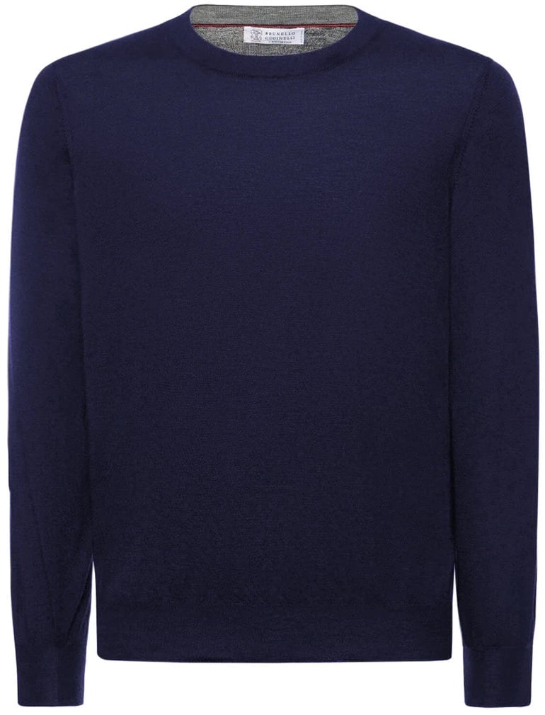 Brunello Cucinelli Brunello Cucinelli Sweaters Blue Man Blauw