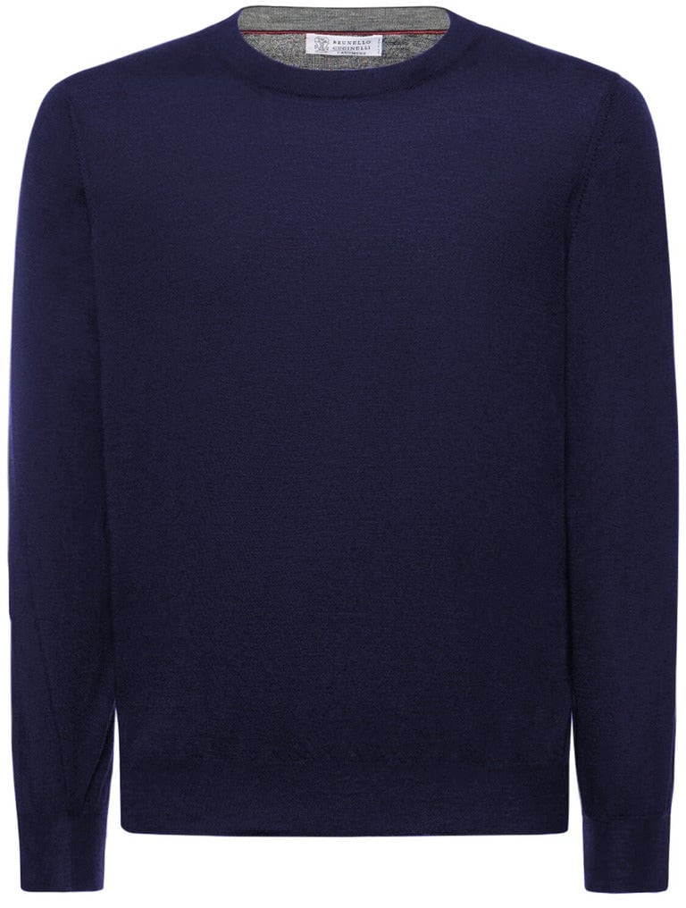 Brunello Cucinelli brunello cucinelli - Sweaters - m2300100-cw438-blu Blauw