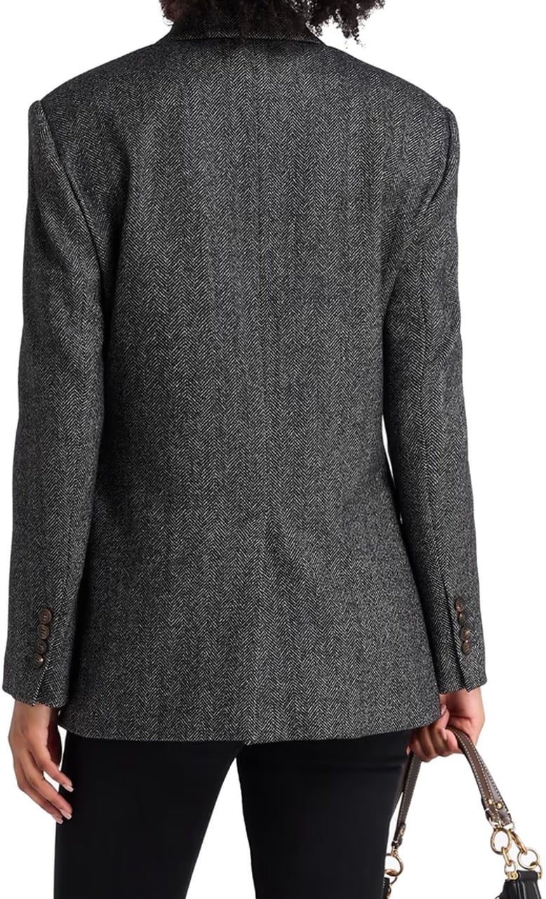 Brunello Cucinelli Herringbone Wool Blazer Divers