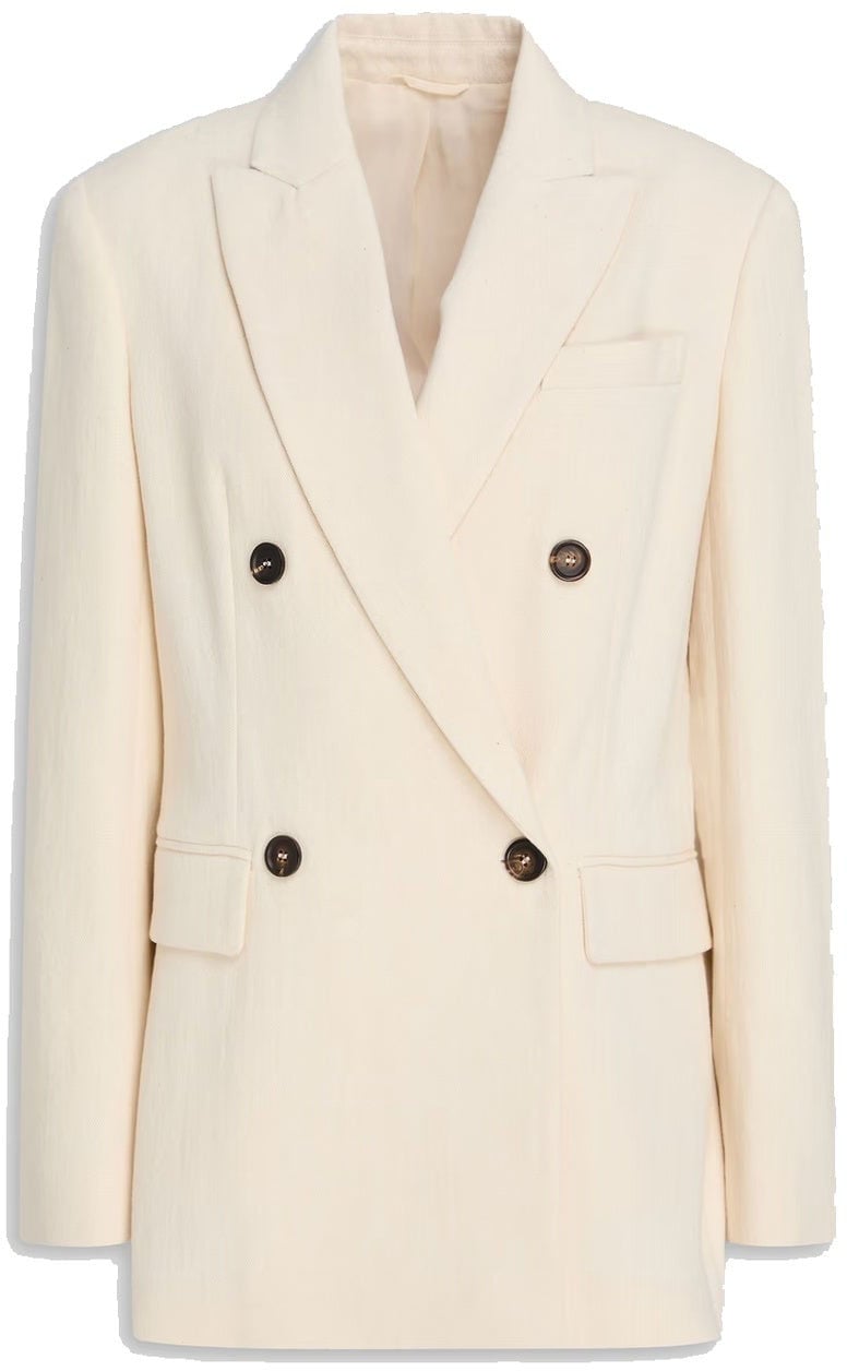 Brunello Cucinelli Cotton Blend Blazer Divers