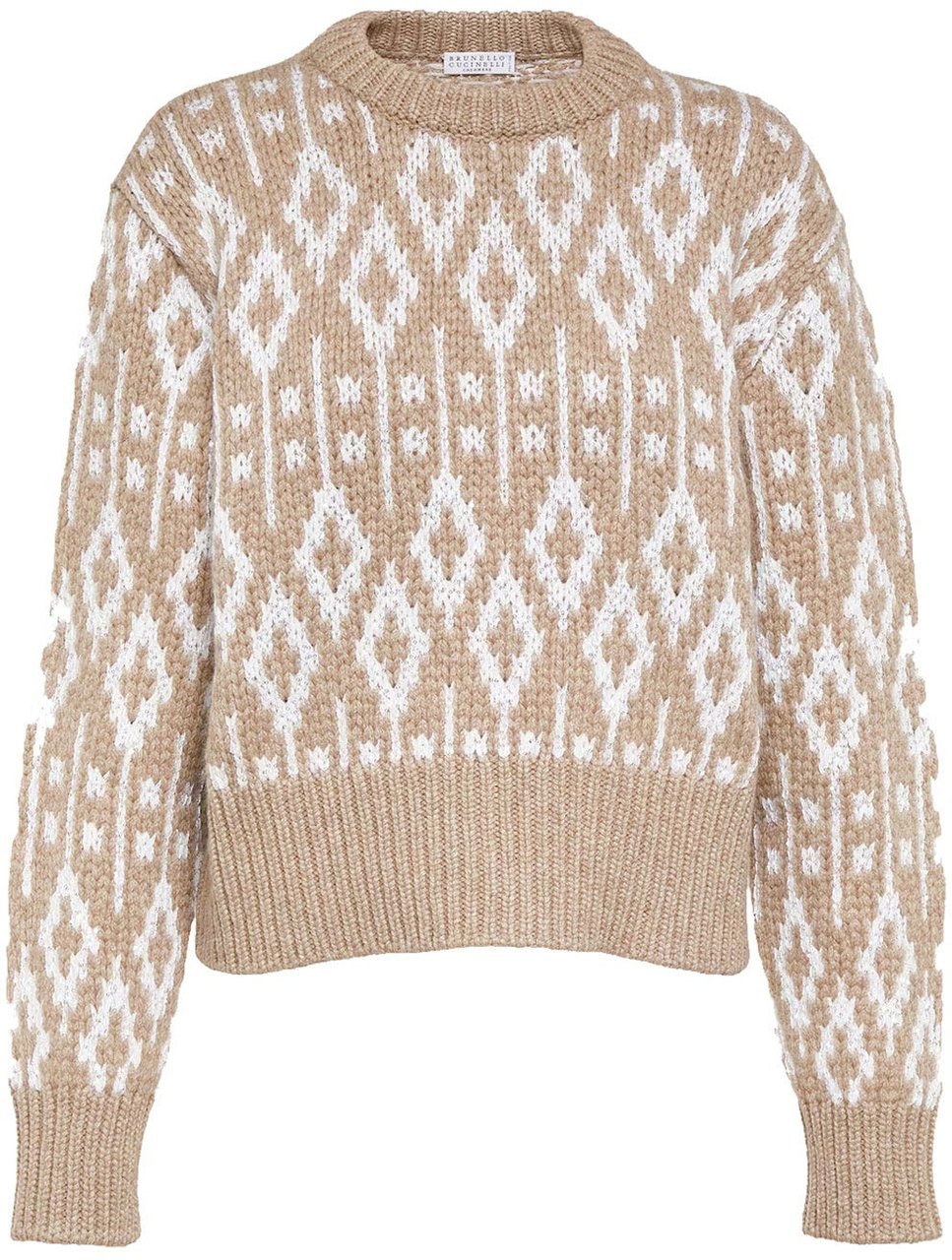 Brunello Cucinelli Jacquard Cashmere Sweater Divers