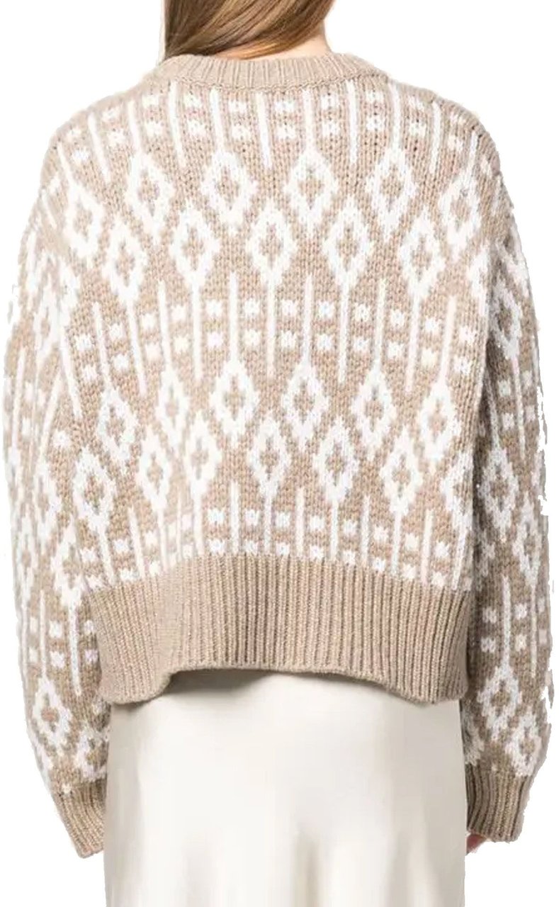 Brunello Cucinelli Jacquard Cashmere Sweater Divers