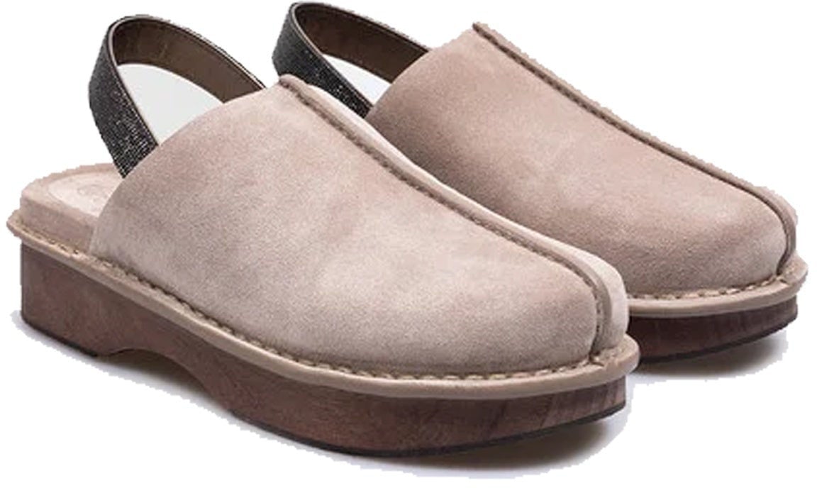 Brunello Cucinelli Suede Clogs Mules Divers