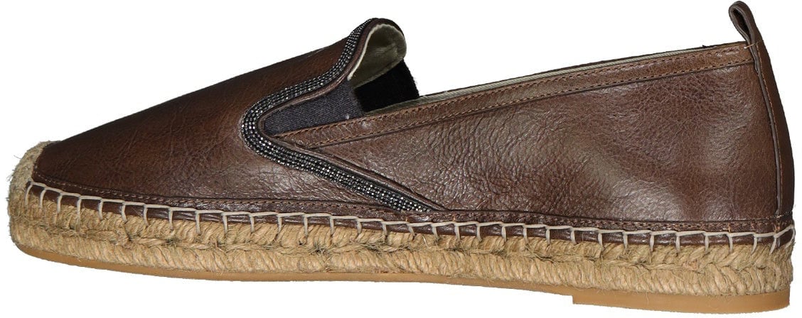 Brunello Cucinelli Leather Espadrilles Divers