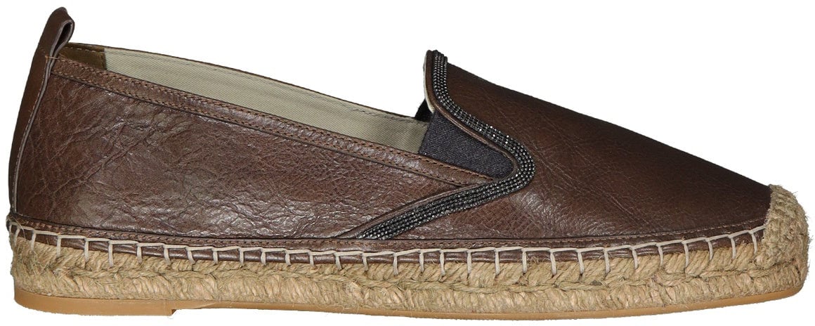 Brunello Cucinelli Leather Espadrilles Divers