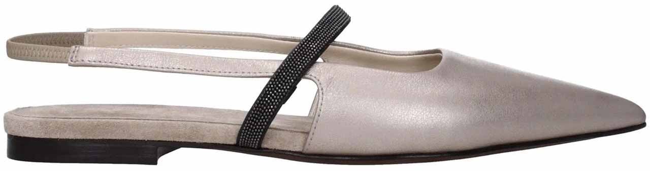 Brunello Cucinelli Slingback Flats Divers