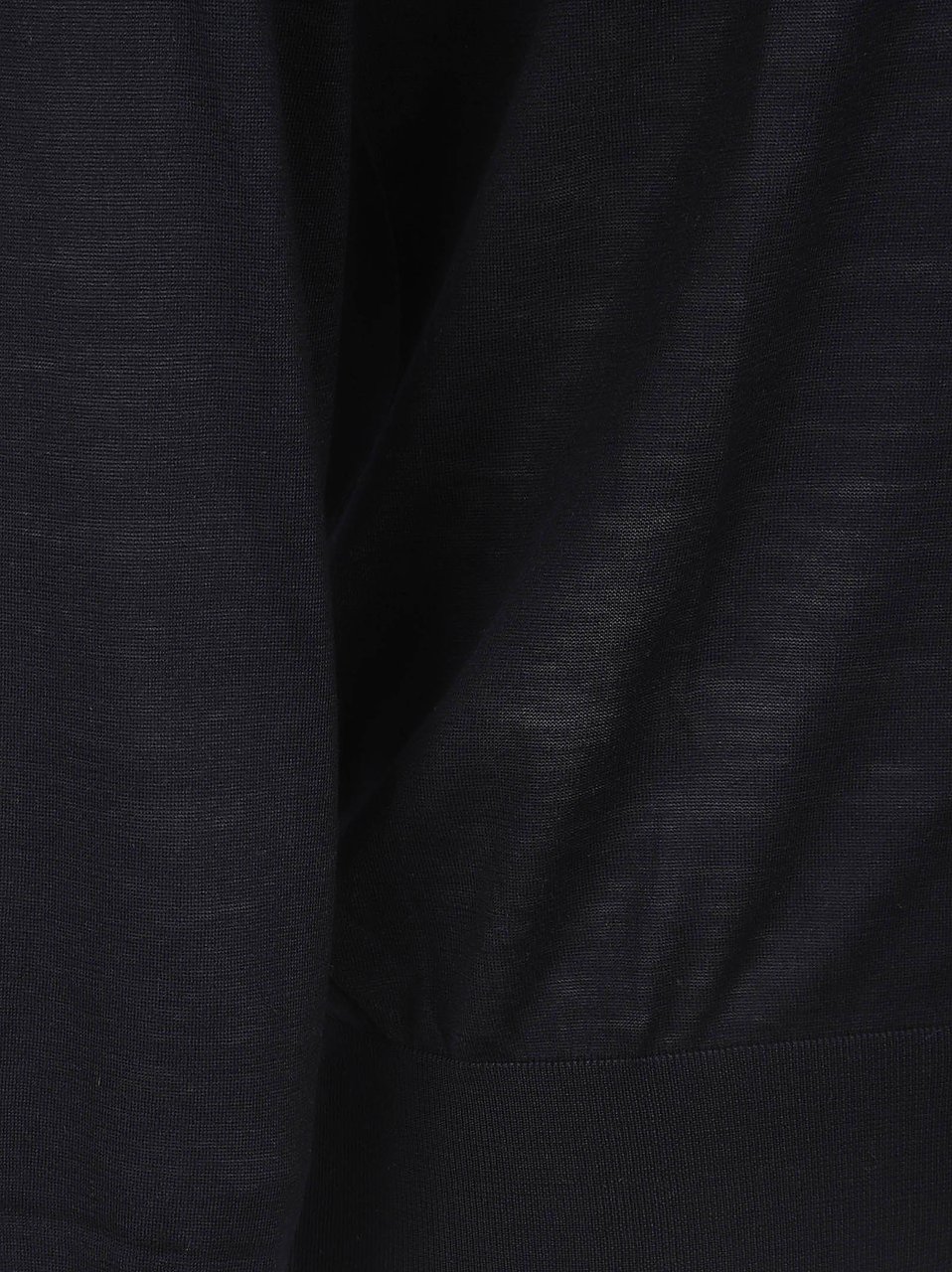 Brunello Cucinelli Long-Sleeved Button-Up Top In Deep Blue Zwart