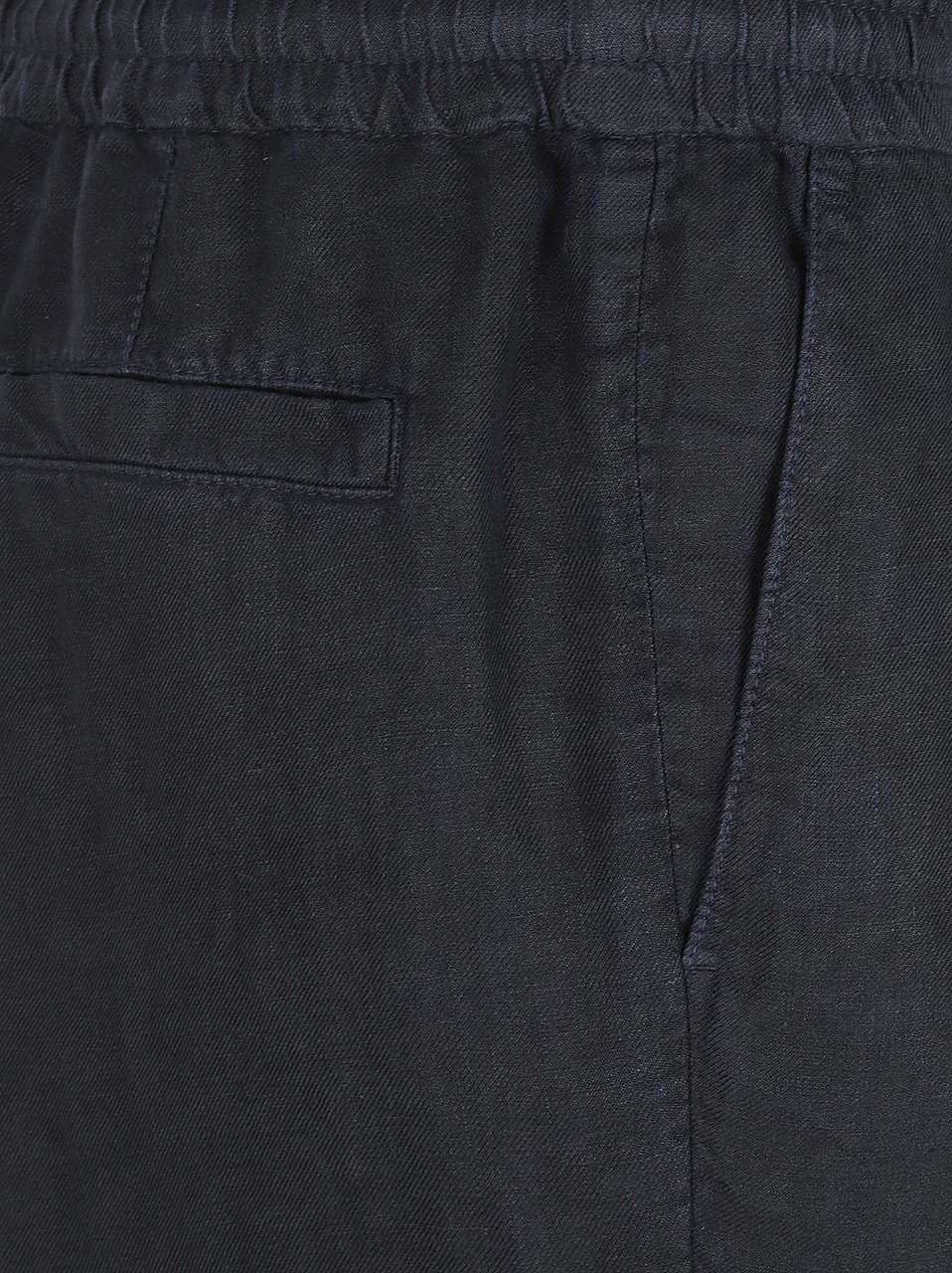 Brunello Cucinelli Relaxed Fit Linen Shorts with Drawstring Waistband Zwart
