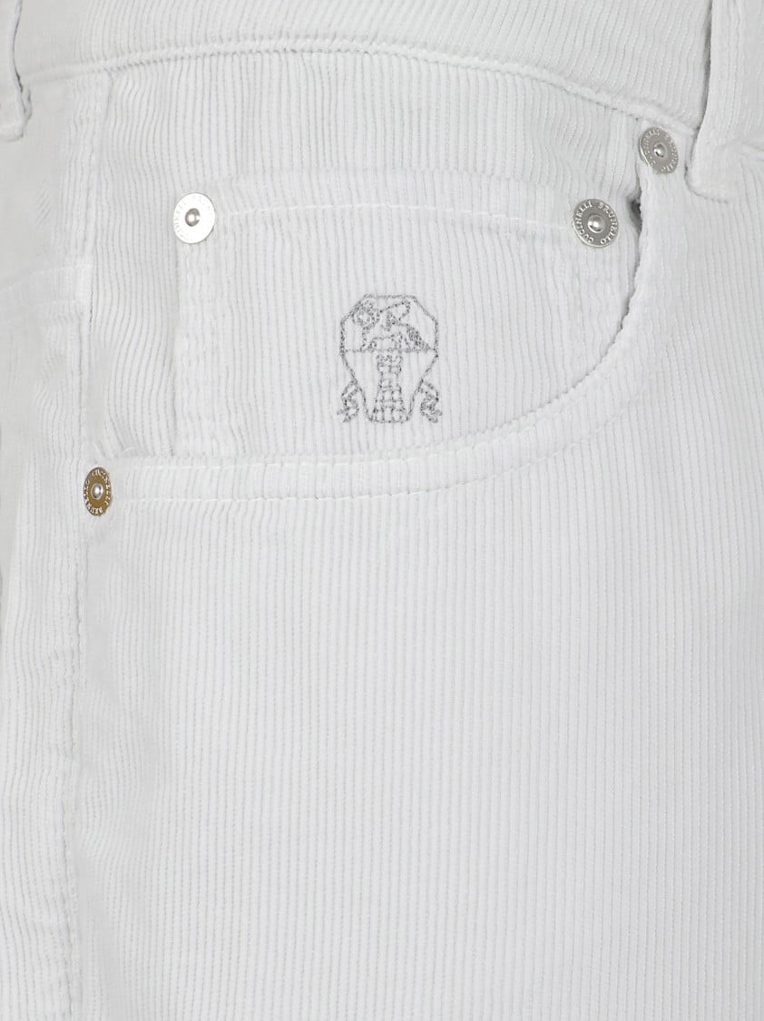 Brunello Cucinelli Straight-Leg Corduroy Jeans With Five-Pocket Design Wit