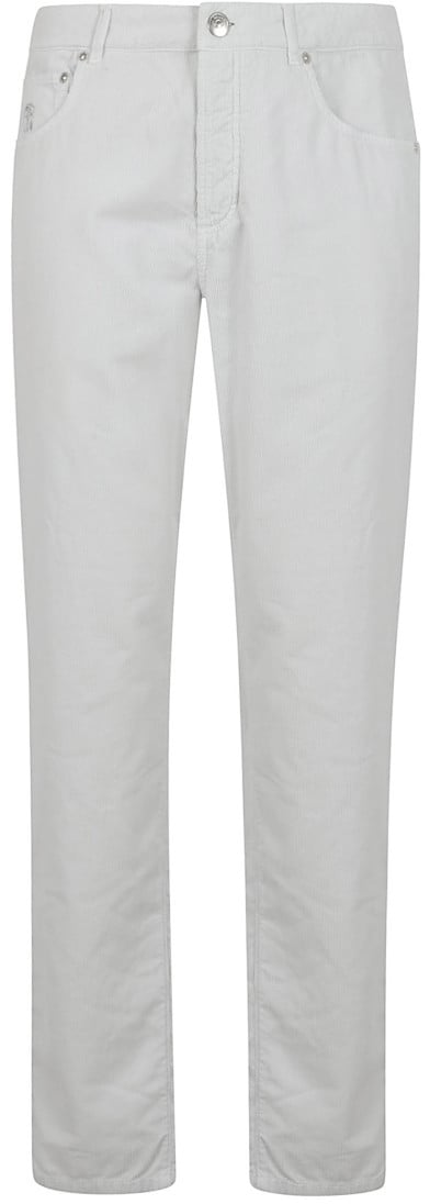 Brunello Cucinelli Straight-Leg Corduroy Jeans With Five-Pocket Design Wit