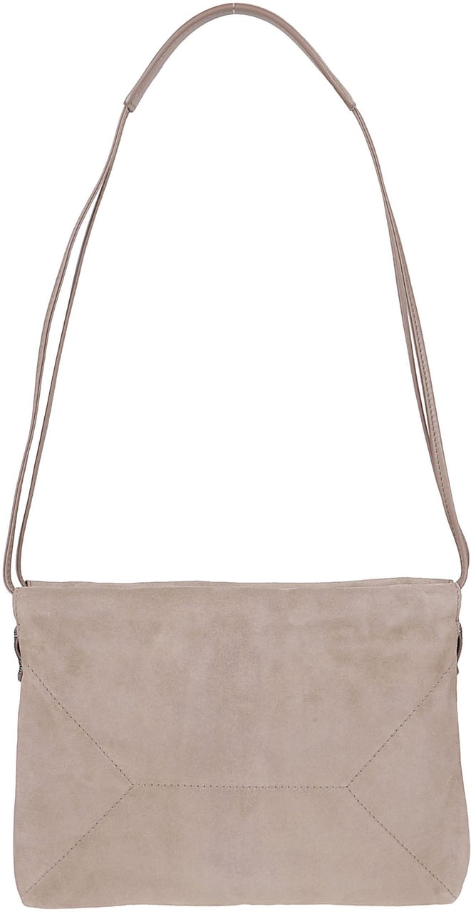 Brunello Cucinelli Suede Leather Shoulder Bag Roze