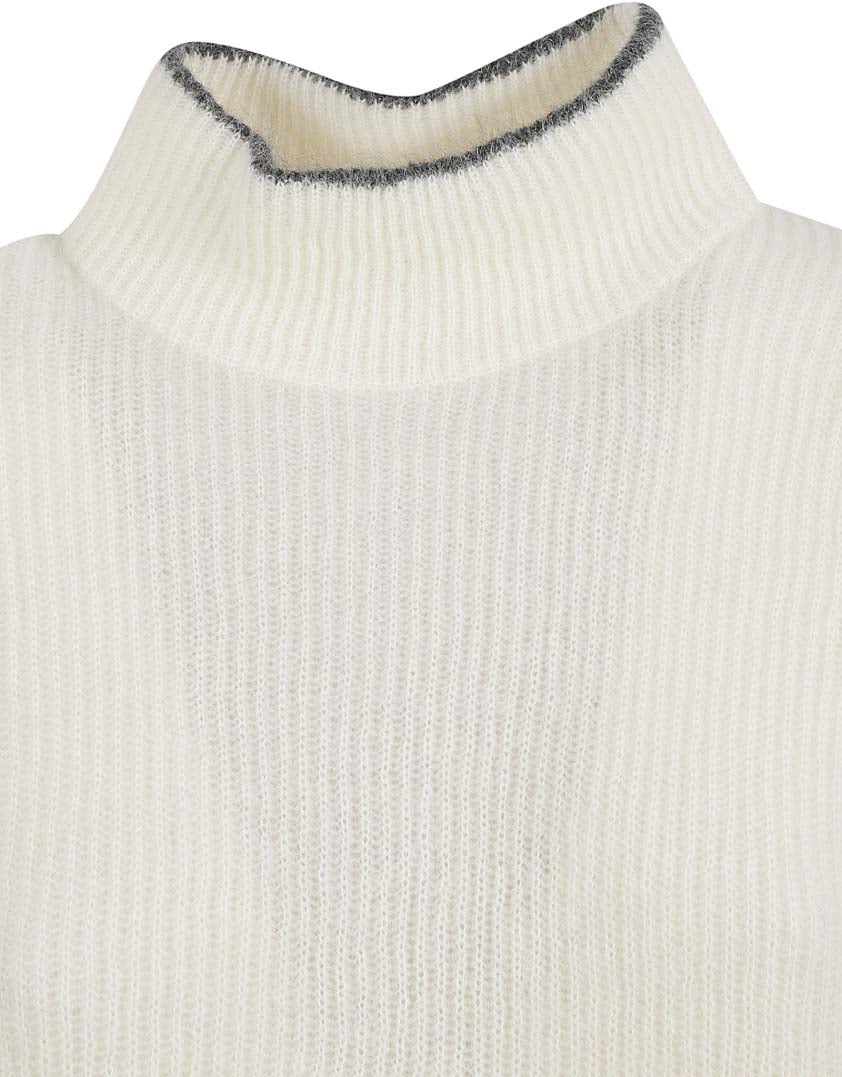 Brunello Cucinelli Relaxed High Neck Sweater With Drawstring Hem Wit