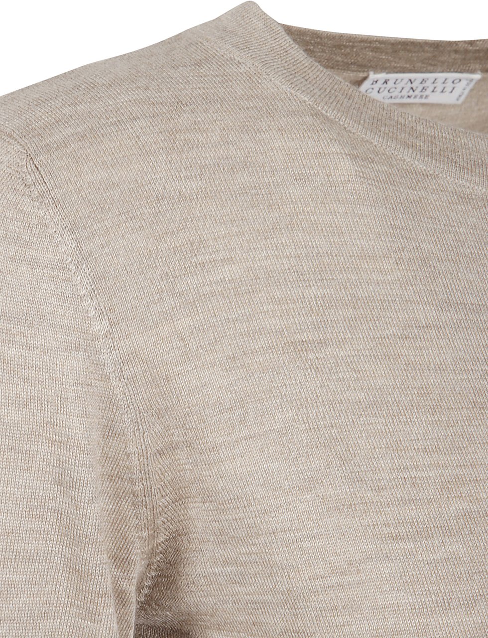 Brunello Cucinelli Fine Knit Sweater In Cashmere Roze
