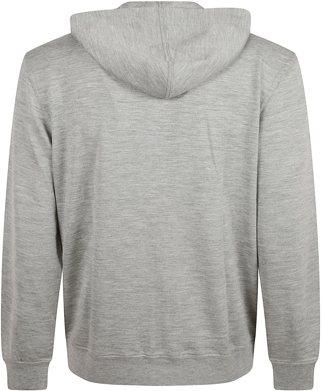Brunello Cucinelli Heathered Grey Hooded Sweatshirt Grijs