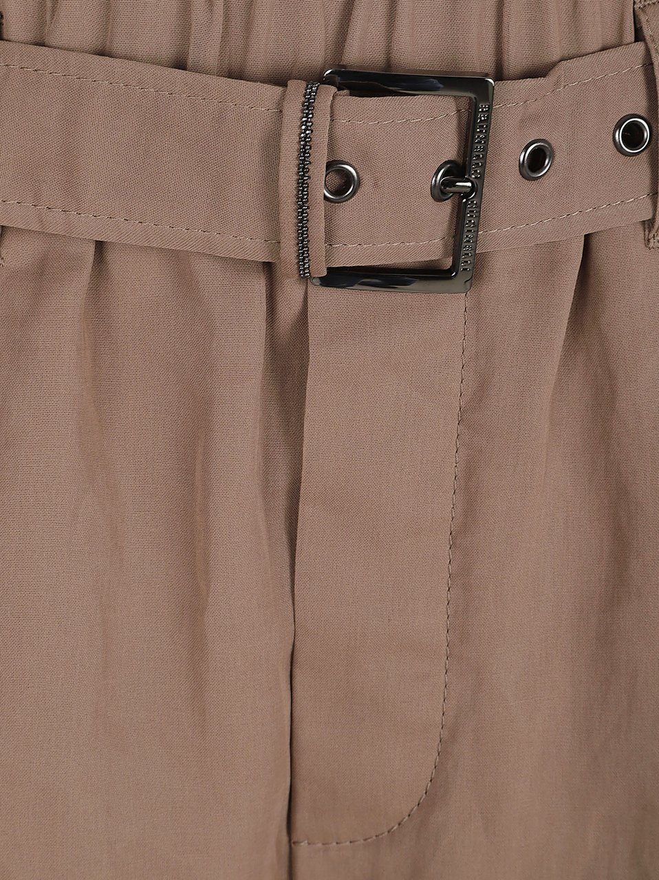 Brunello Cucinelli High-Waisted Brown Trousers Bruin