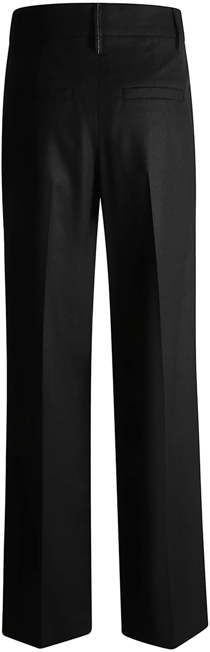 Brunello Cucinelli Straight-Leg Trousers With Tailored Waist Zwart