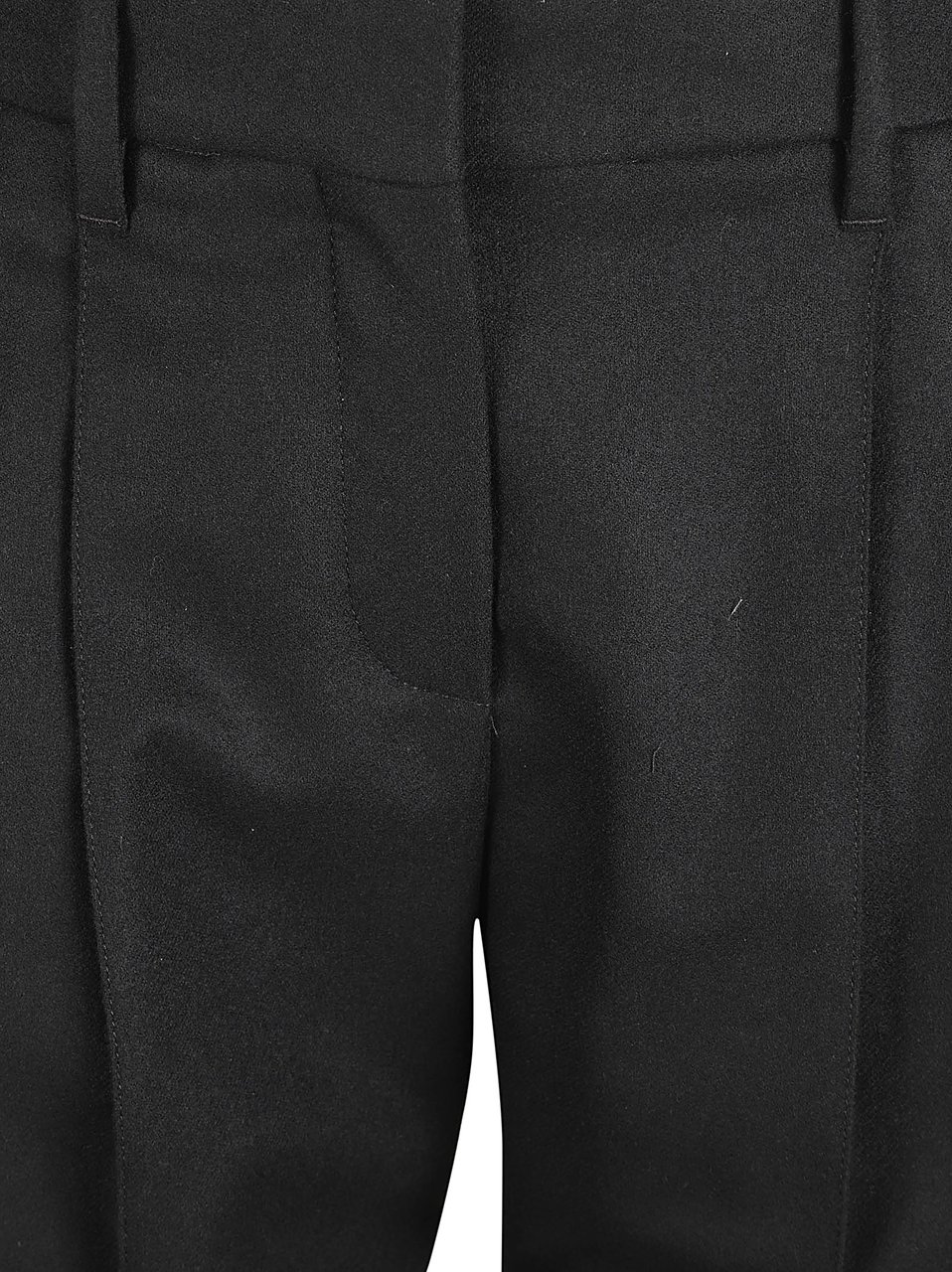 Brunello Cucinelli Straight-Leg Trousers With Tailored Waist Zwart