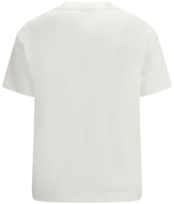 Brunello Cucinelli White Cotton T-Shirt Wit