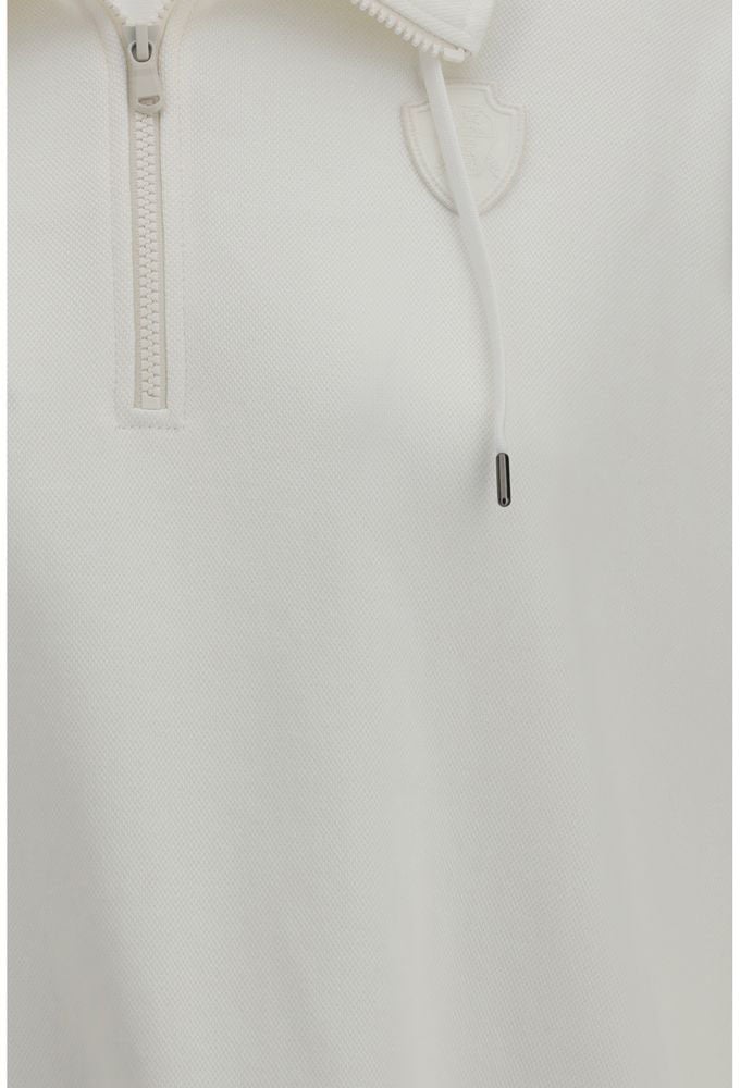 Brunello Cucinelli White Cotton Sweatshirt Wit