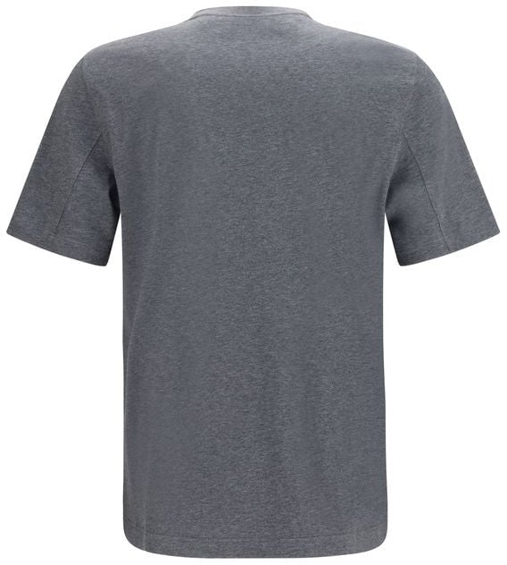 Brunello Cucinelli Blue Cotton T-Shirt Blauw