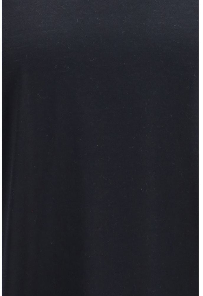 Brunello Cucinelli Black Silk T-Shirt Zwart