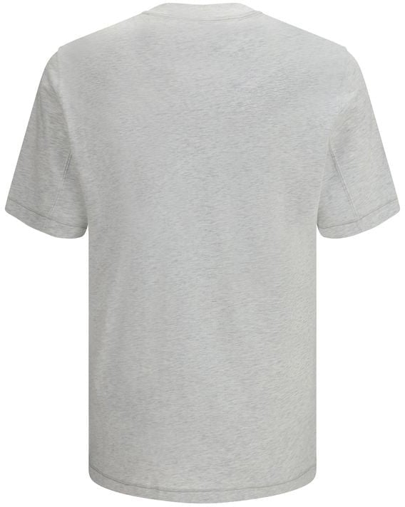 Brunello Cucinelli Gray Cotton T-Shirt Grijs