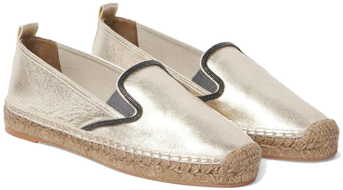 Brunello Cucinelli Brunello Cucinelli Leather Espadrilles Divers