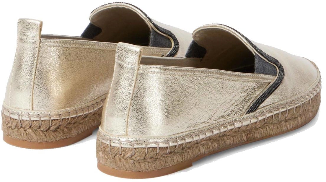 Brunello Cucinelli Brunello Cucinelli Leather Espadrilles Divers
