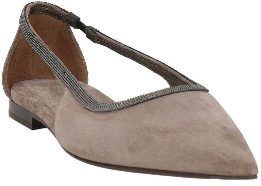 Brunello Cucinelli Suede Flats Divers