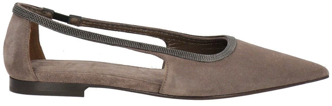 Brunello Cucinelli Suede Flats Divers