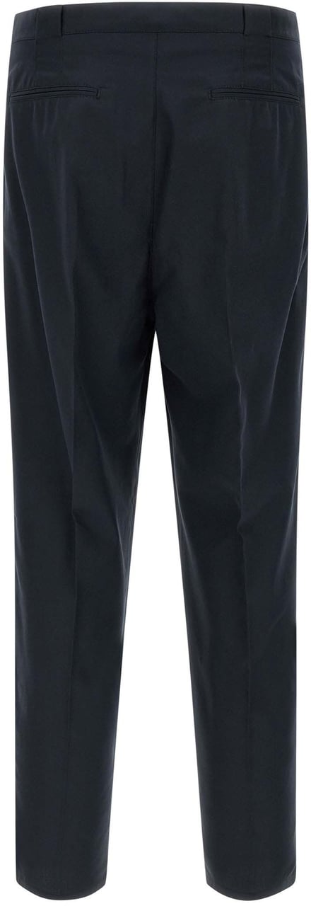 Brunello Cucinelli Blue Cotton Chino Pants Blauw
